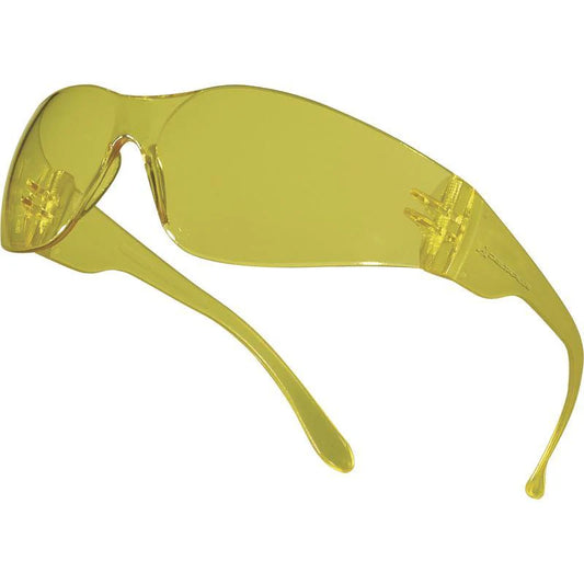 DELTAPLUS BRAVA2 YELLOW SAFETY SPEC POLYCARBONATE GLASSES