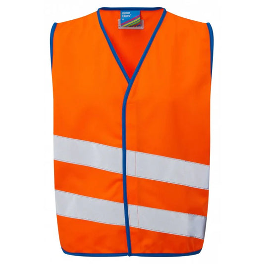 LEO NEONSTARS - EN 1150 Children's Waistcoat Orange