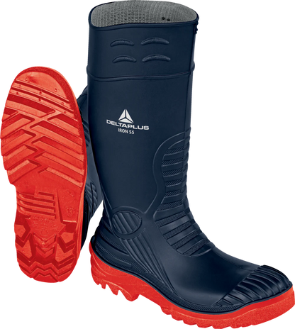 DELTA BLUE IRON INDUSTRIAL PVC WELLINGTON BOOT