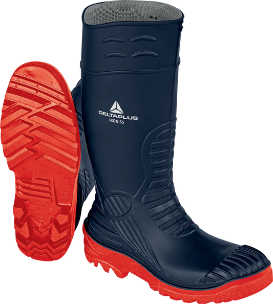 DELTA BLUE IRON INDUSTRIAL PVC WELLINGTON BOOT