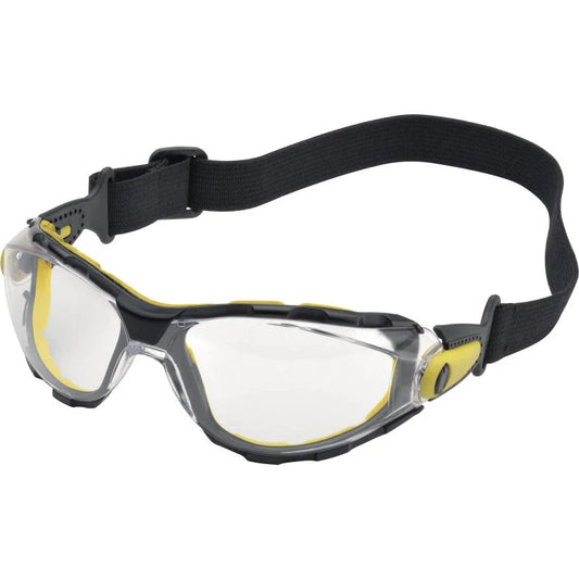 DELTAPLUS PACAYA STRAP STYLE CLEAR SAFETY FOAM PROTECTION SPEC GLASSES