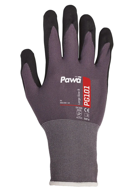 Pawa PG101 Industrial Nitrile Breathable Work Safety Gloves