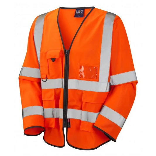 LEO WRAFTON ISO 20471 Class 3 Sleeved Superior Waistcoat Orange