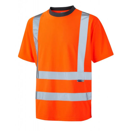 LEO BRAUNTON ISO 20471 Class 2 Coolviz T-Shirt (EcoViz) Orange