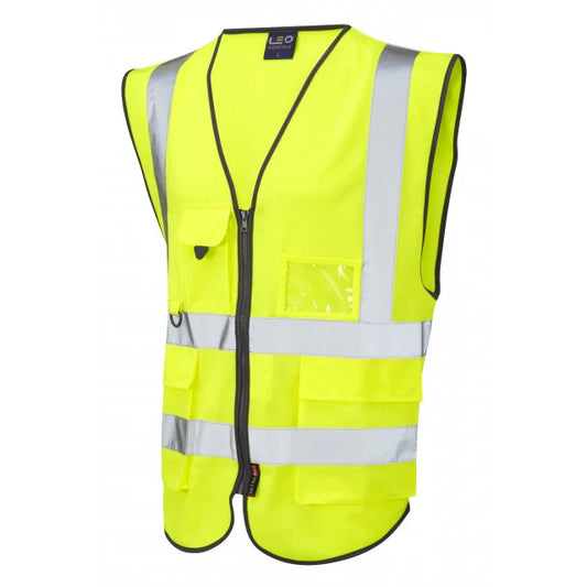 W11-Y-LEO LYNTON ISO 20471 Class 2* Superior Waistcoat Yellow